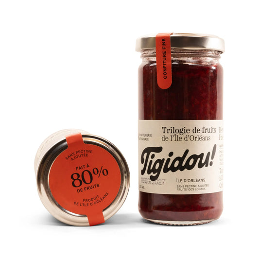 Confiture Triologie de fraise, framboise et mûre