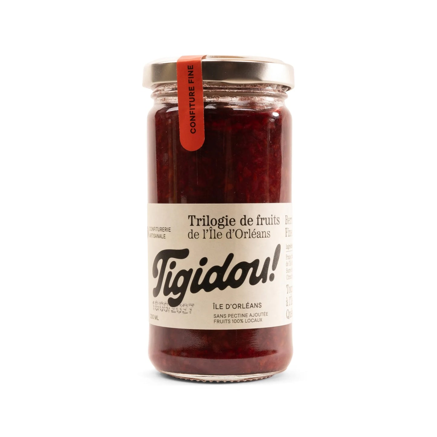 Confiture Triologie de fraise, framboise et mûre