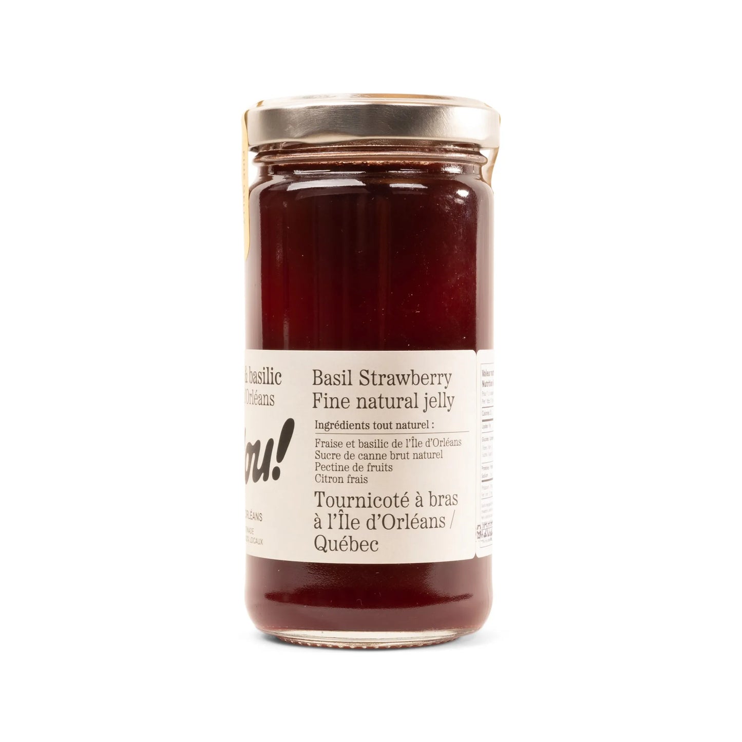 Fraise d'été et basilic frais