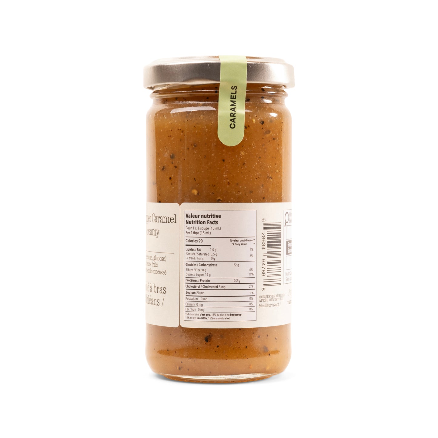 Caramel au poivre noir